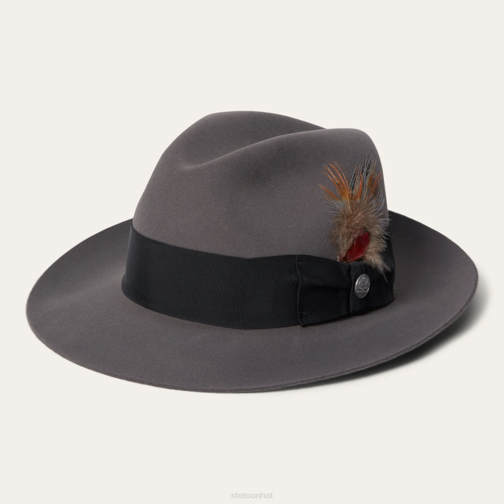 Stetson Temple Fedora Caribou Unisex Headwear 00LX97