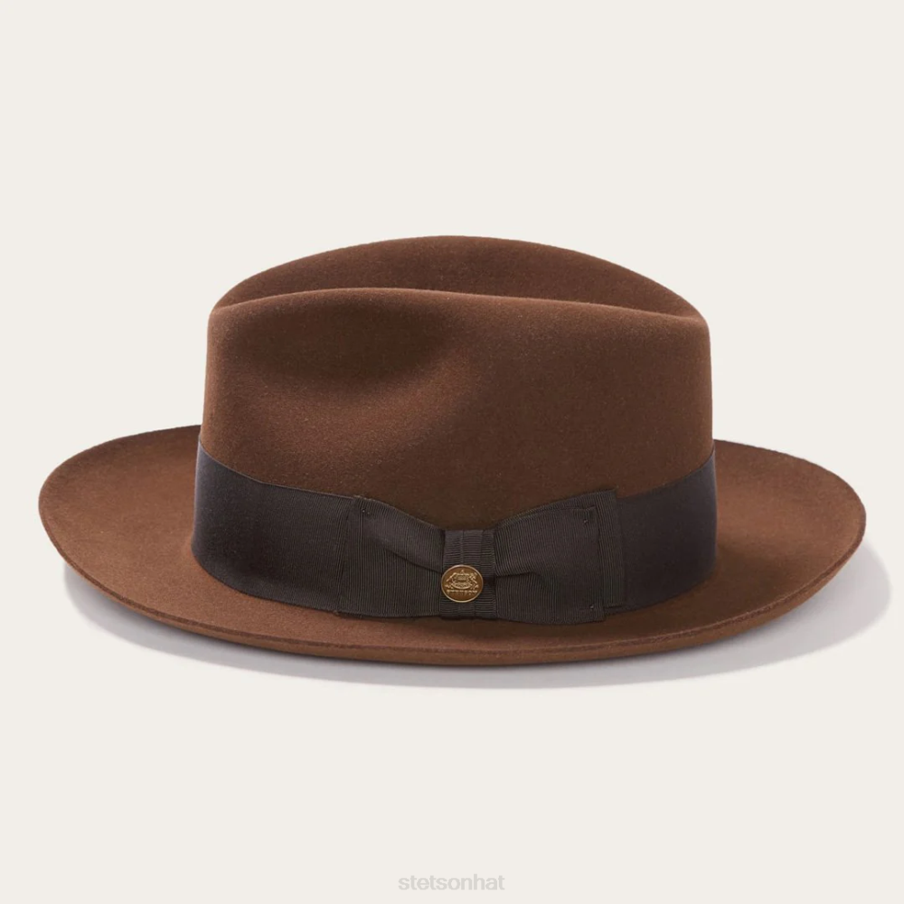 Stetson Temple Fedora Mink Unisex Headwear 00LX95