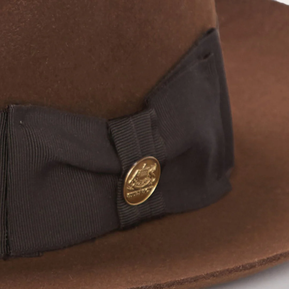 Stetson Temple Fedora Mink Unisex Headwear 00LX95