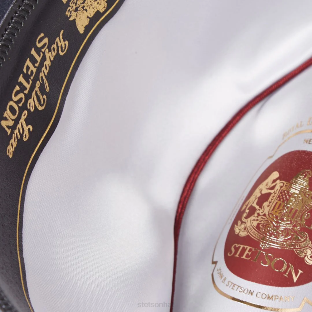 Stetson Temple Fedora Navy Unisex Headwear 00LX73