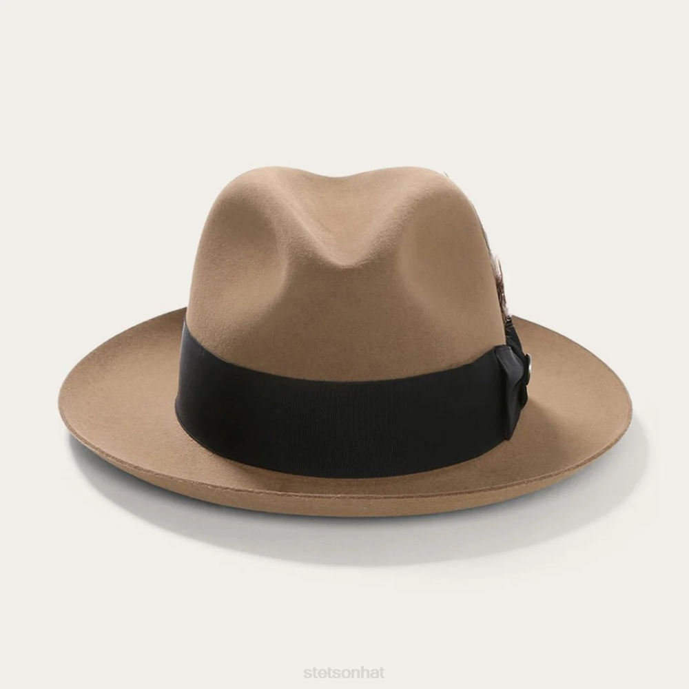 Stetson Temple Fedora Tawny Unisex Headwear 00LX94
