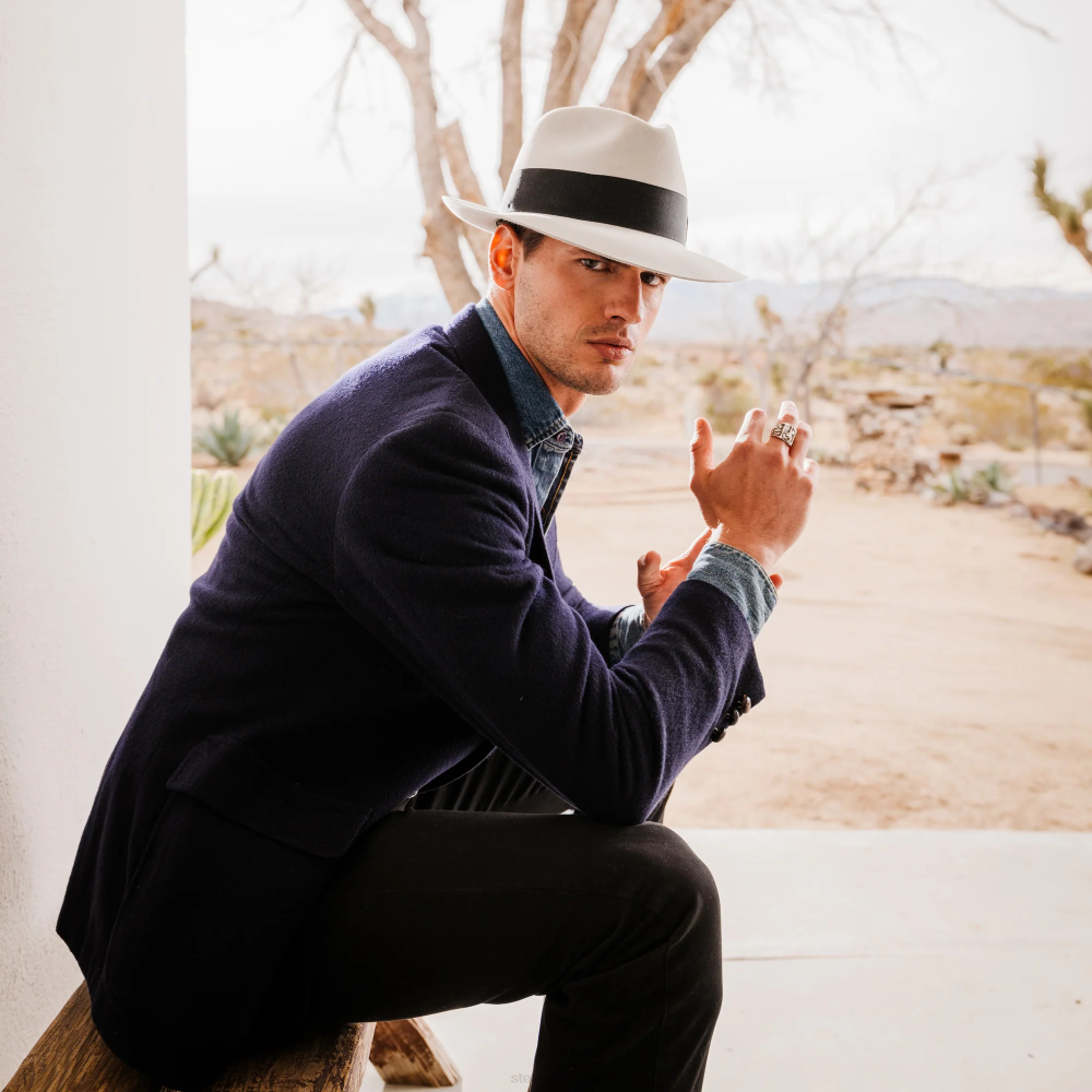 Stetson Temple Fedora Tawny Unisex Headwear 00LX94