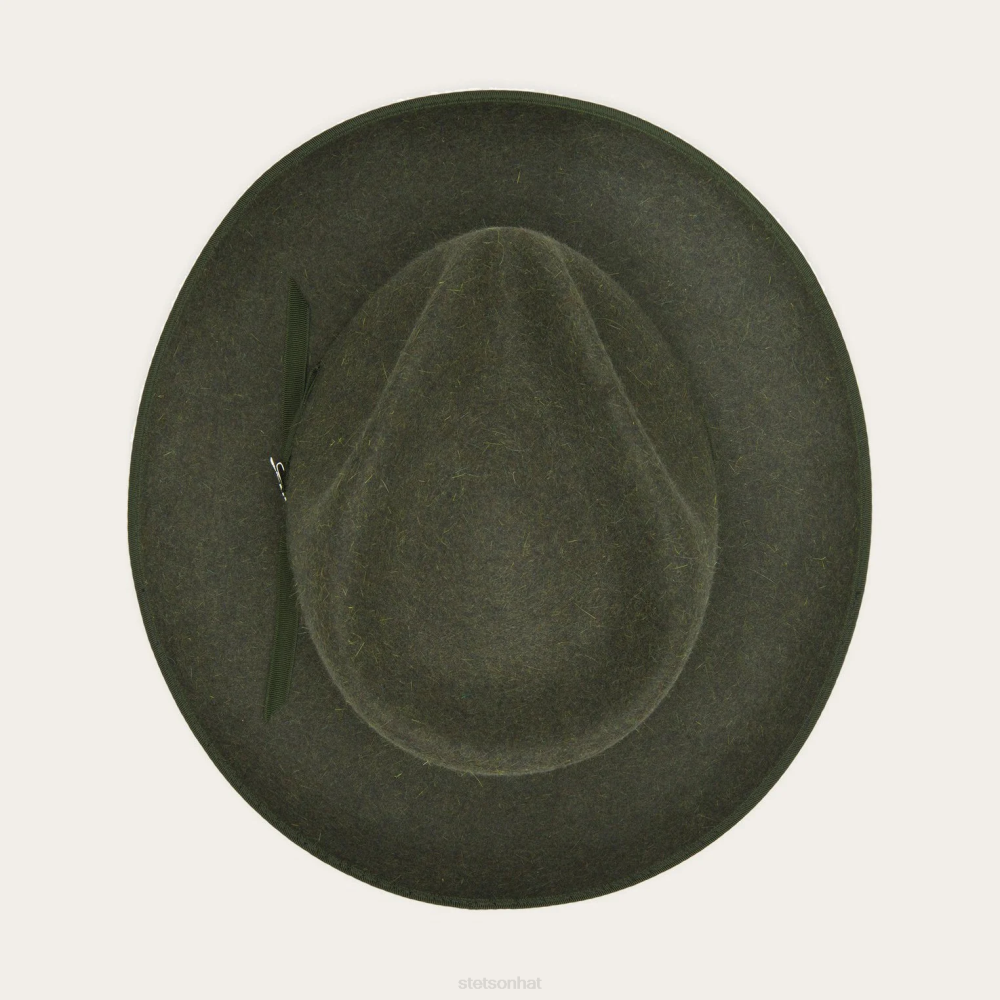 Stetson The Ultralight Stratoliner Fedora Olive Mix Unisex Headwear 00LX121