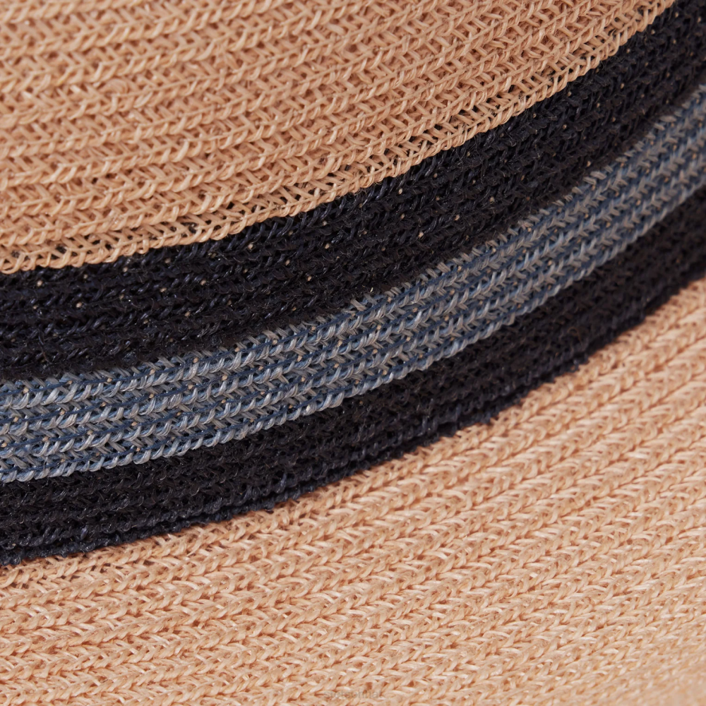 Stetson Triad Straw Fedora Turquoise Unisex Headwear 00LX158