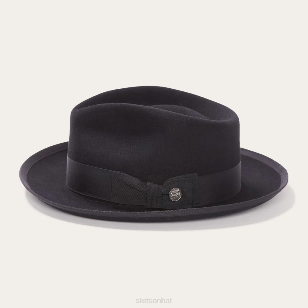 Stetson Whippet Fedora Black Unisex Headwear 00LX12
