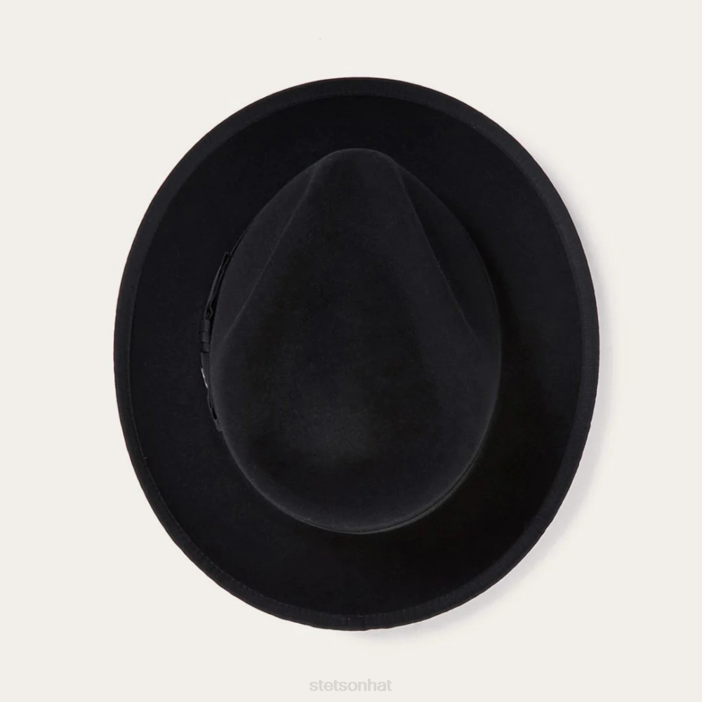 Stetson Whippet Fedora Black Unisex Headwear 00LX12