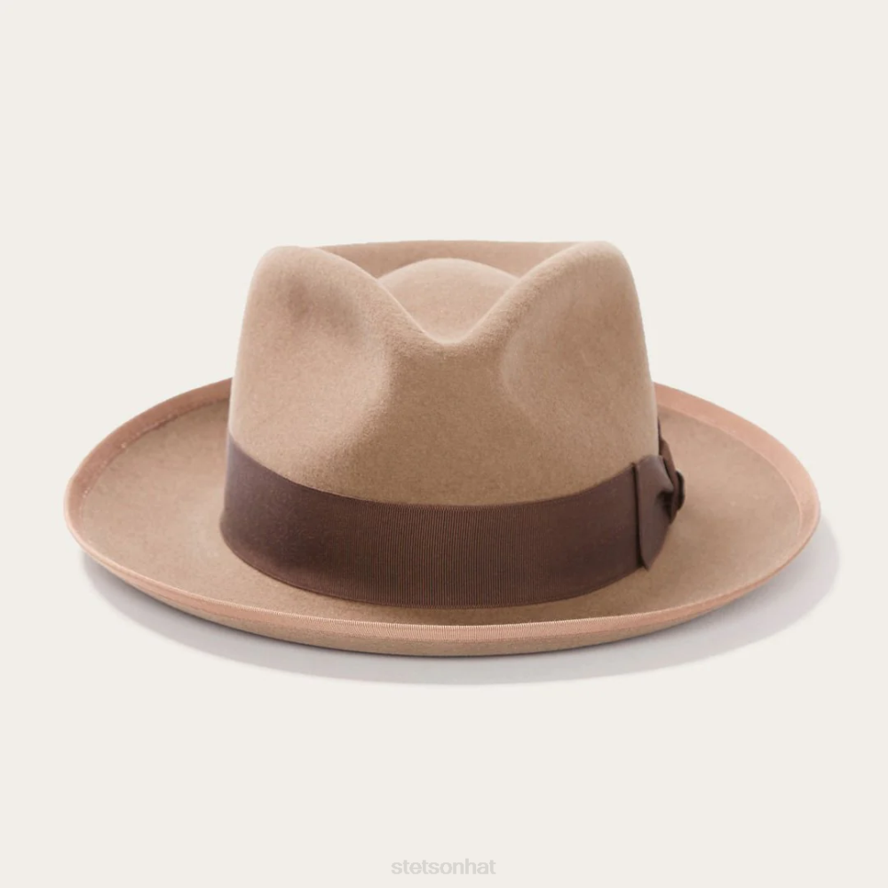 Stetson Whippet Wool Fedora Camel Unisex Headwear 00LX102