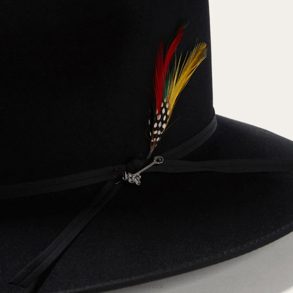 Stetson Dune 5X Gun Club Hat Black Unisex Headwear 00LX51