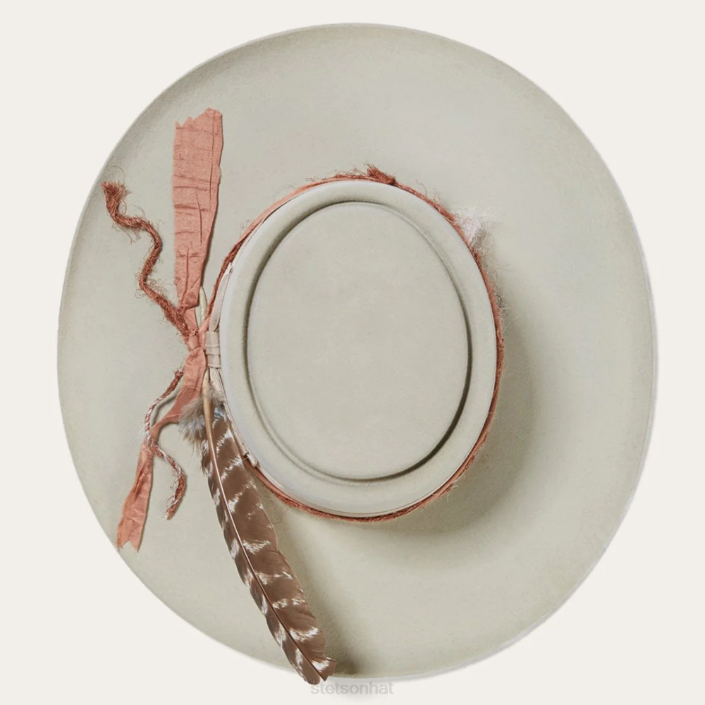 Stetson Kings Row Firm Felt Hat Silver Grey Unisex Headwear 00LX184