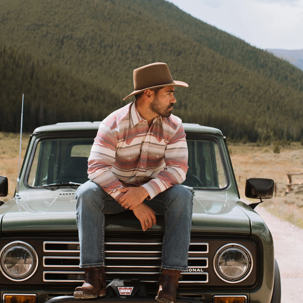 Stetson Bozeman Outdoor Hat Light Brown Unisex Headwear 00LX25