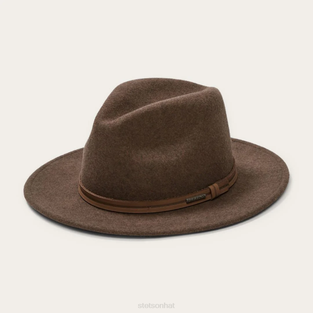 Stetson Explorer Outdoor Hat Brown Mix Unisex Headwear 00LX89
