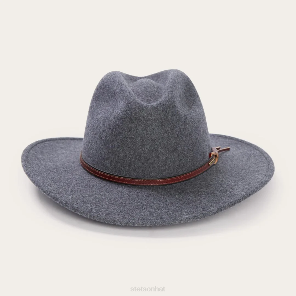 Stetson Grey Bull Outdoor Hat Grey Mix Unisex Headwear 00LX199