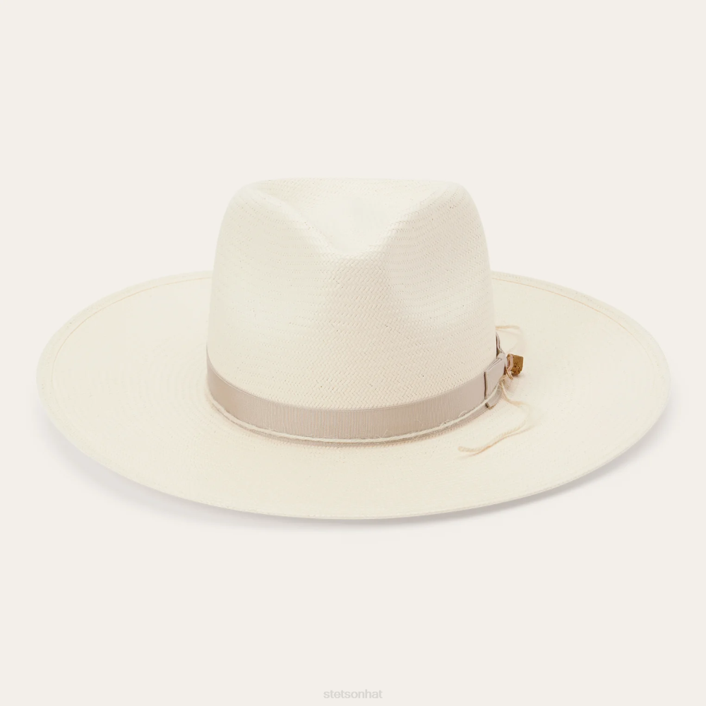 Stetson JW Marshall Straw Flat Brim Hat Natural Unisex Headwear 00LX160
