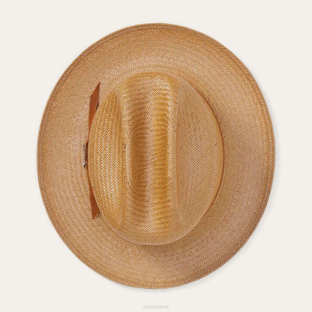 Stetson Open Road Straw Hat Cognac Unisex Headwear 00LX141