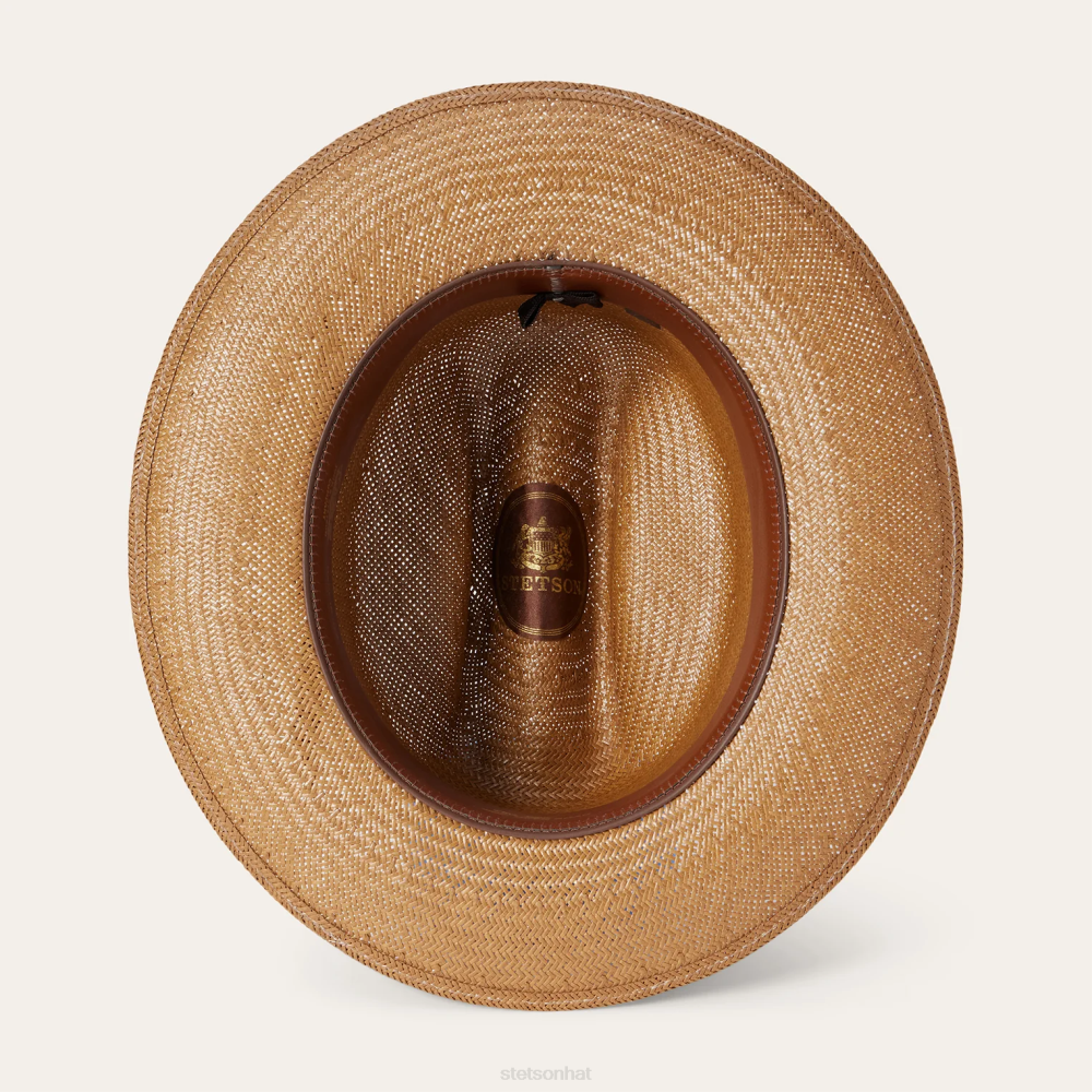Stetson Open Road Straw Hat Cognac Unisex Headwear 00LX141