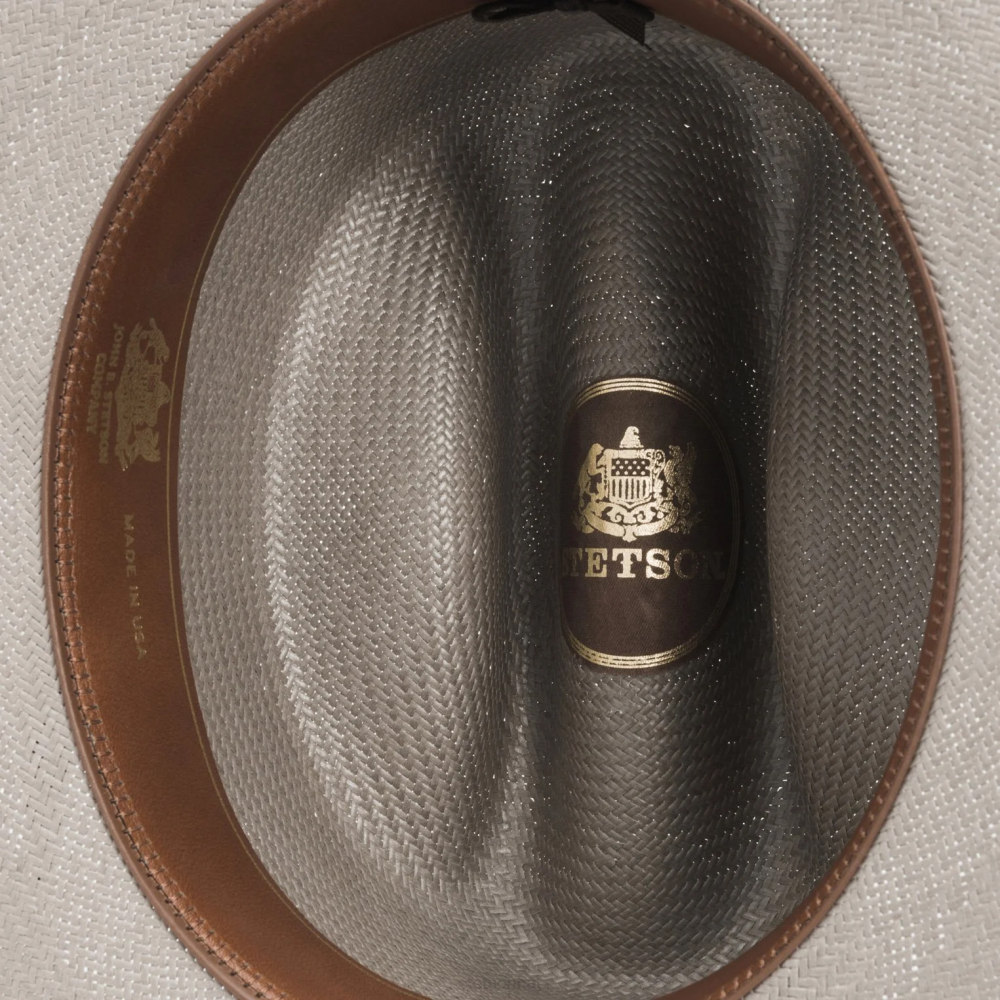 Stetson Open Road Straw Hat Taupe Unisex Headwear 00LX74