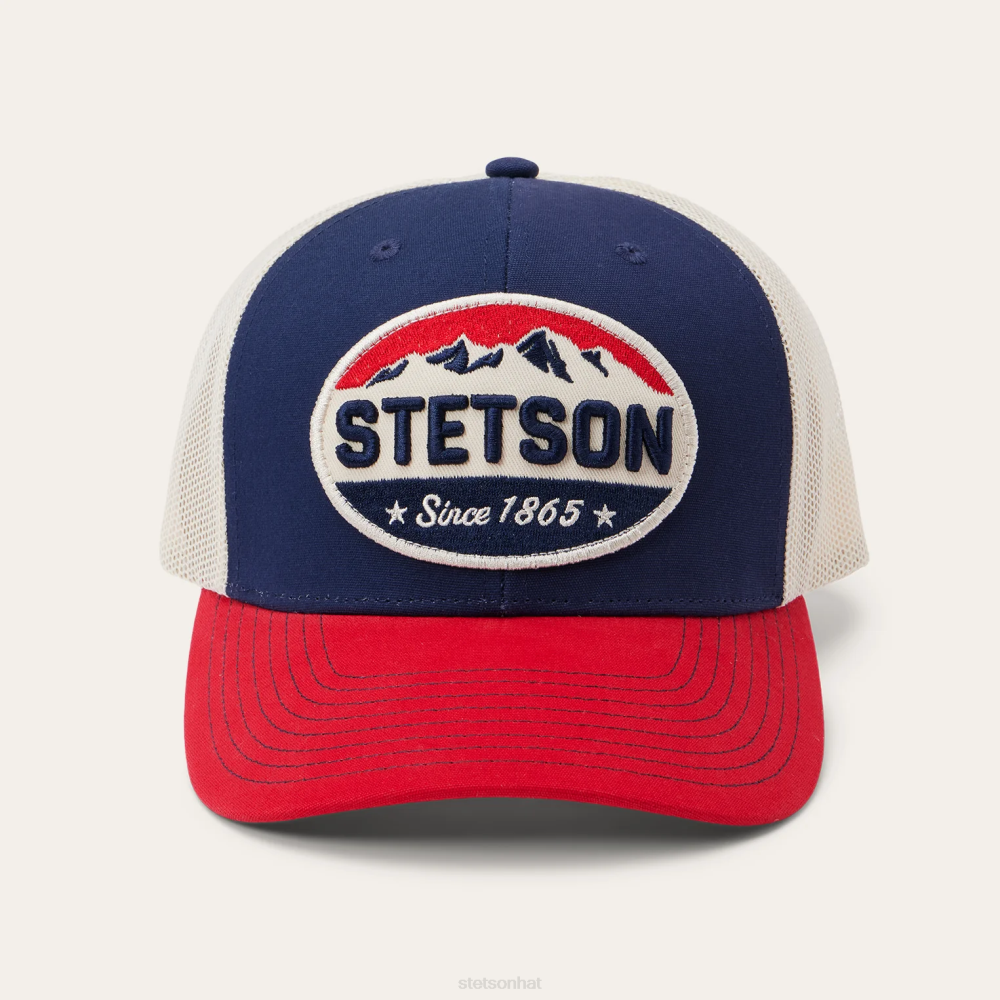 Stetson Americana Trucker Cap Navy Unisex Headwear 00LX200
