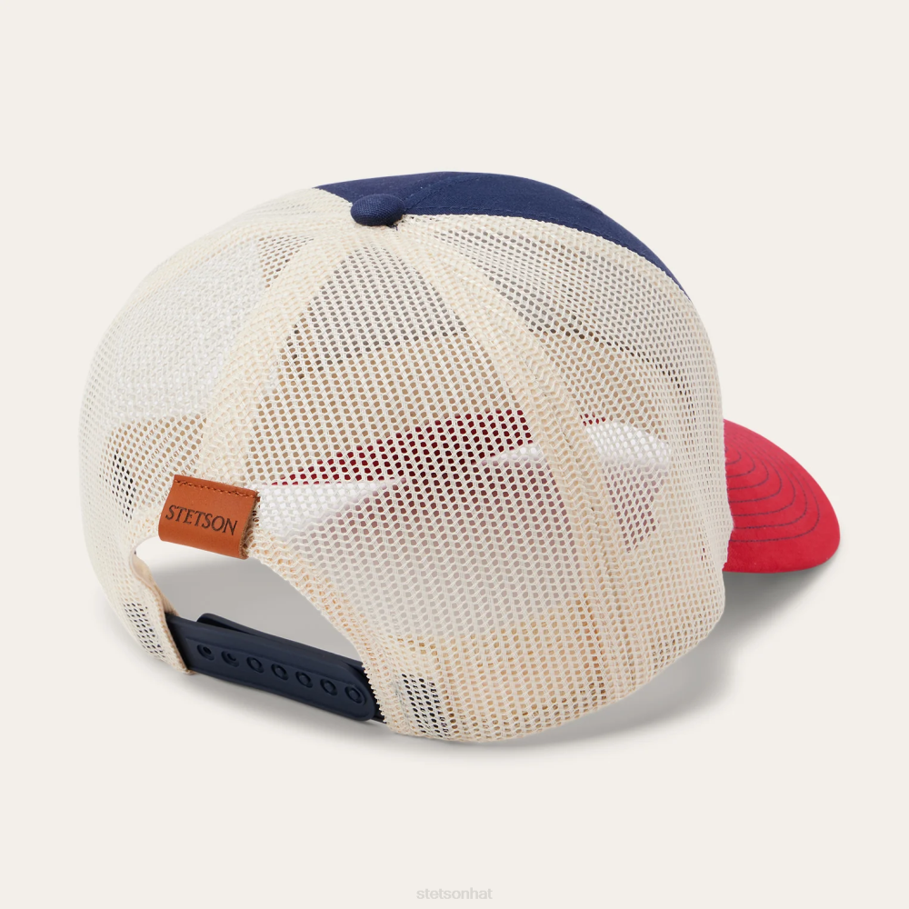 Stetson Americana Trucker Cap Navy Unisex Headwear 00LX200