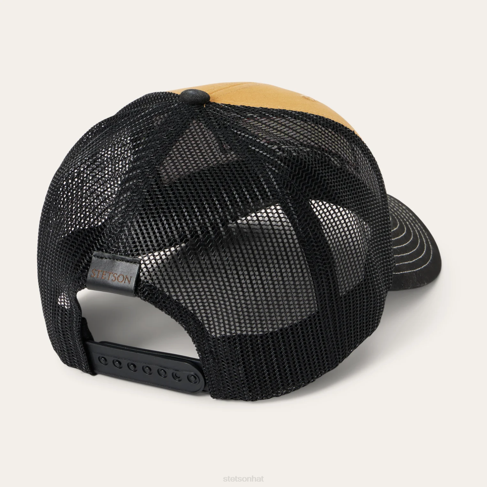 Stetson Americana Trucker Cap Tan Unisex Headwear 00LX202