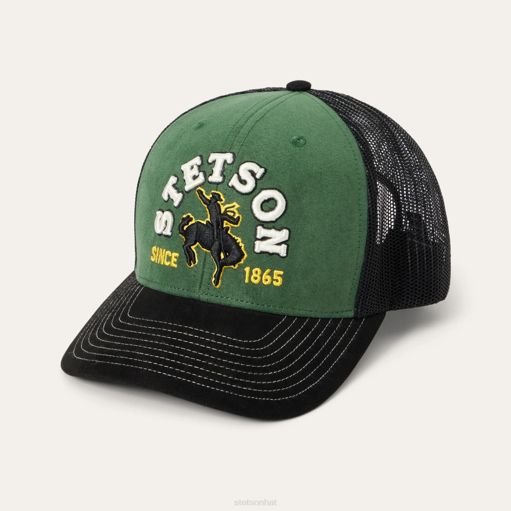 Stetson Cowboy Trucker Cap Olive Unisex Headwear 00LX205