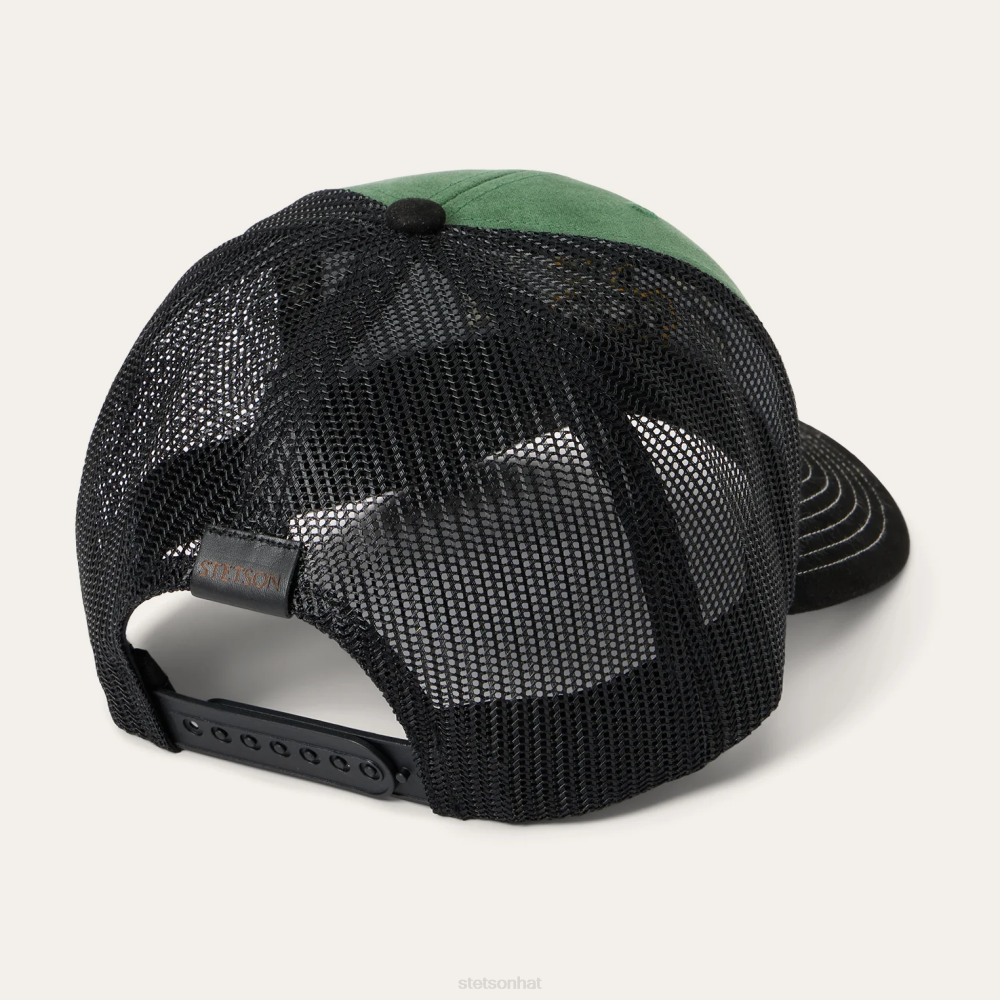 Stetson Cowboy Trucker Cap Olive Unisex Headwear 00LX205