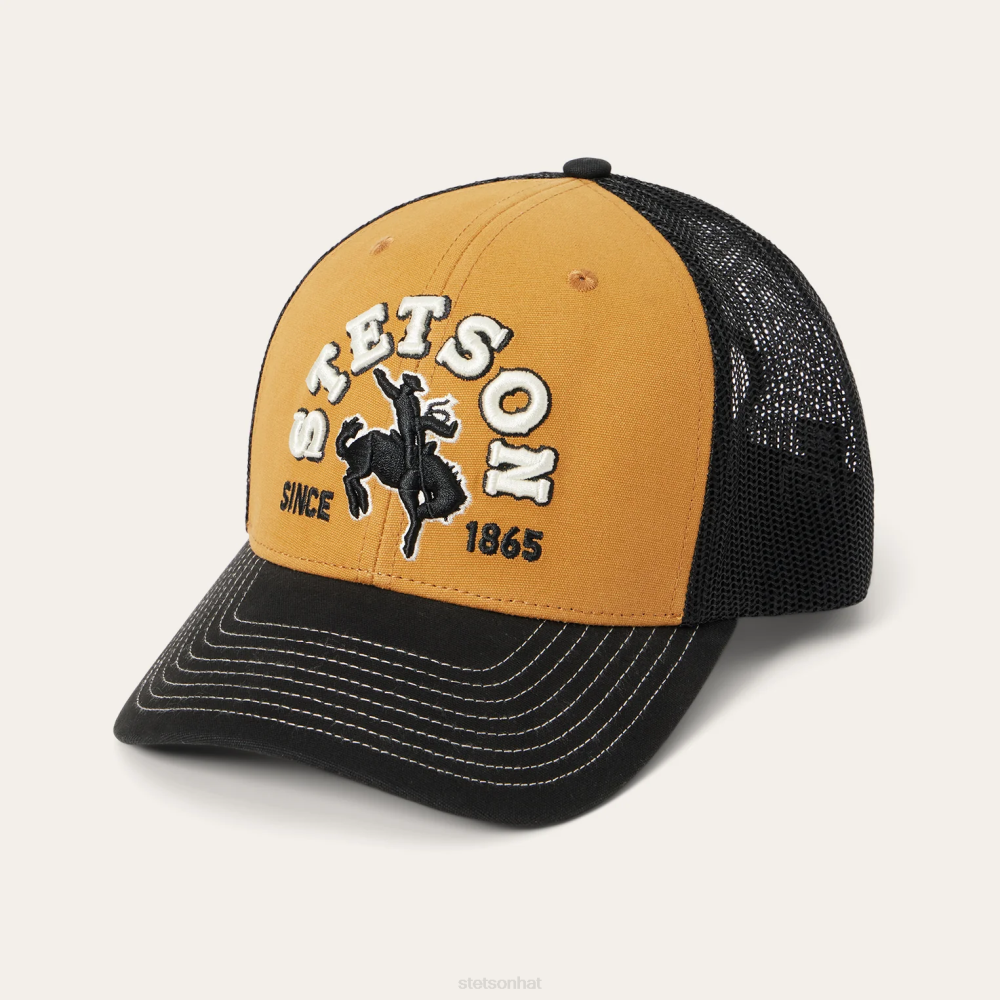 Stetson Cowboy Trucker Cap Tan Unisex Headwear 00LX209