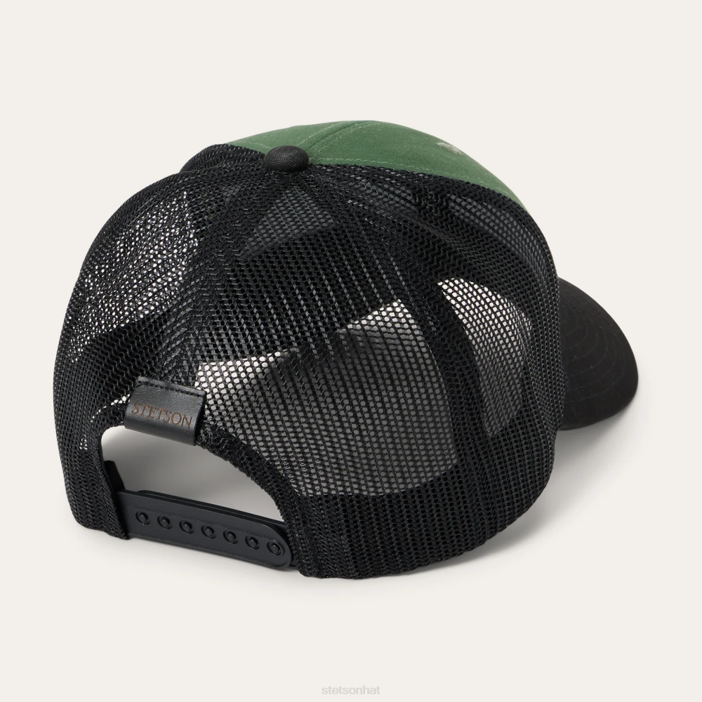 Stetson Sage Legend Trucker Cap Olive Unisex Headwear 00LX210