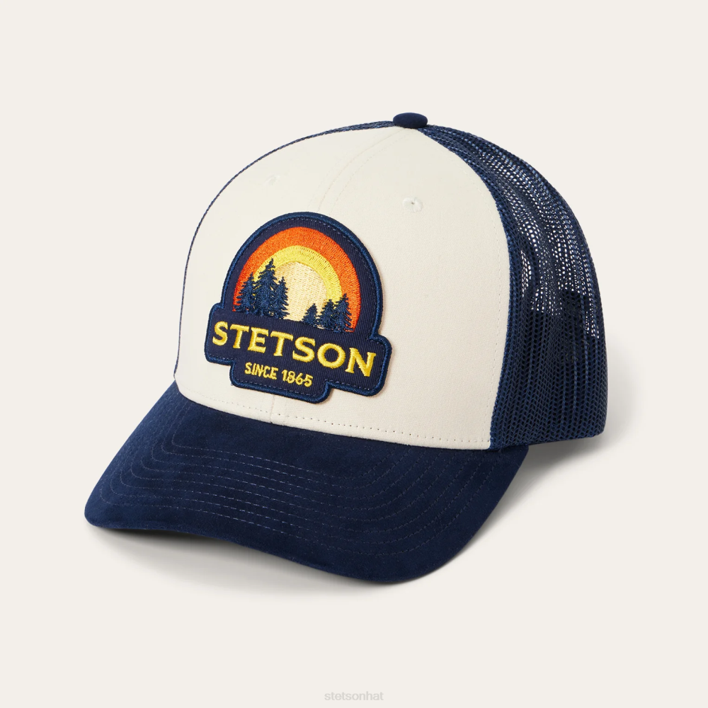 Stetson Sunset Trucker Cap Cream Unisex Headwear 00LX201
