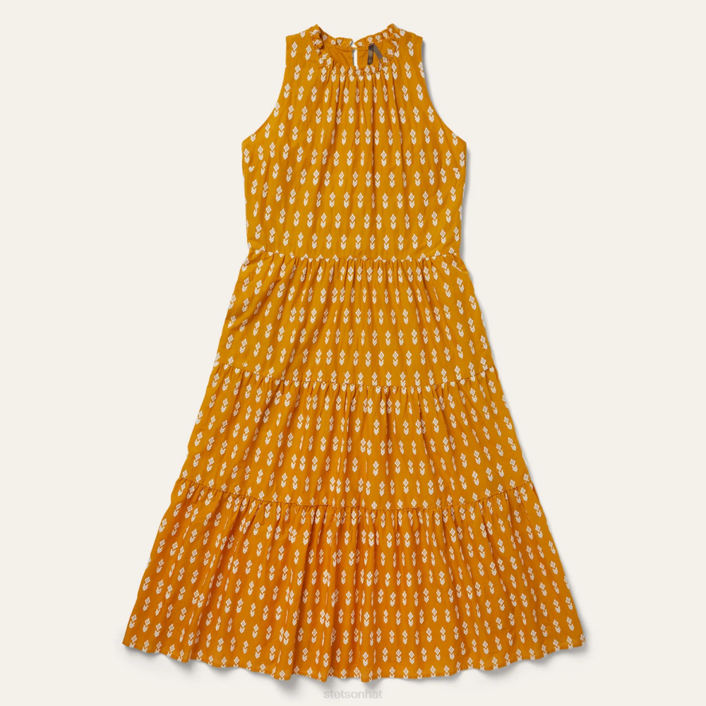 Stetson Aztec Dress Yellow Women Apparel 00LX490