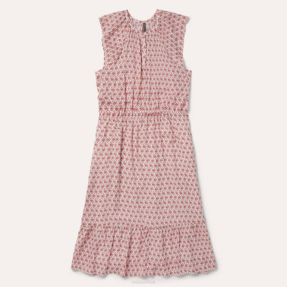 Stetson Cottage Floral Dress Red Women Apparel 00LX495