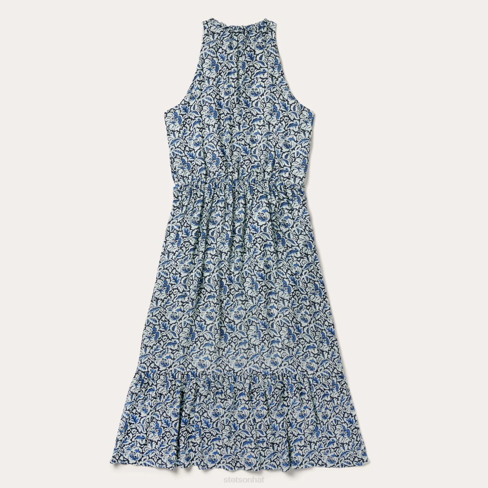 Stetson Indigo Tapestry Print Prairie Dress Blue Women Apparel 00LX489