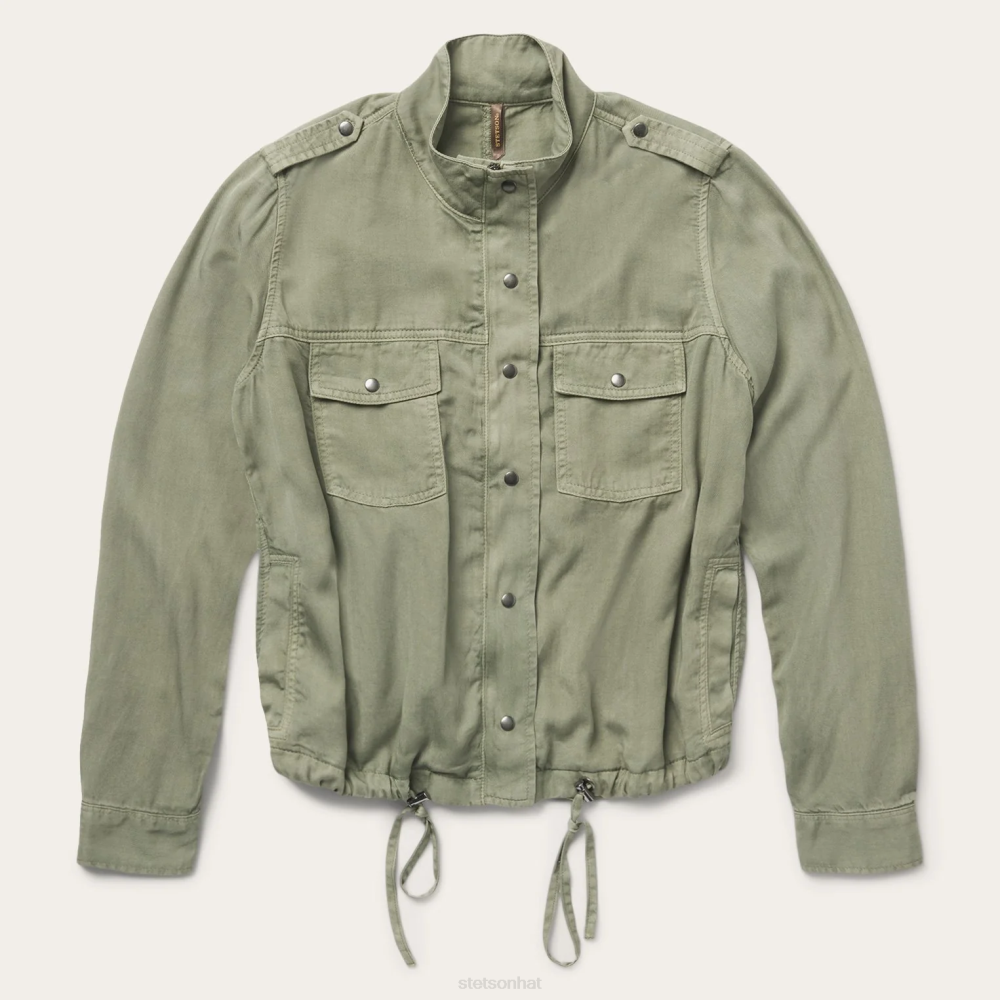 Stetson Jacket Army Green Women Apparel 00LX541