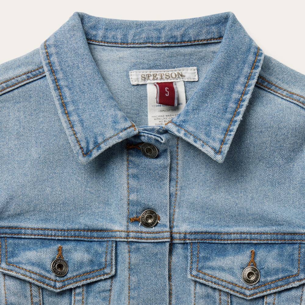 Stetson Stretch Denim Jacket Blue Women Apparel 00LX538