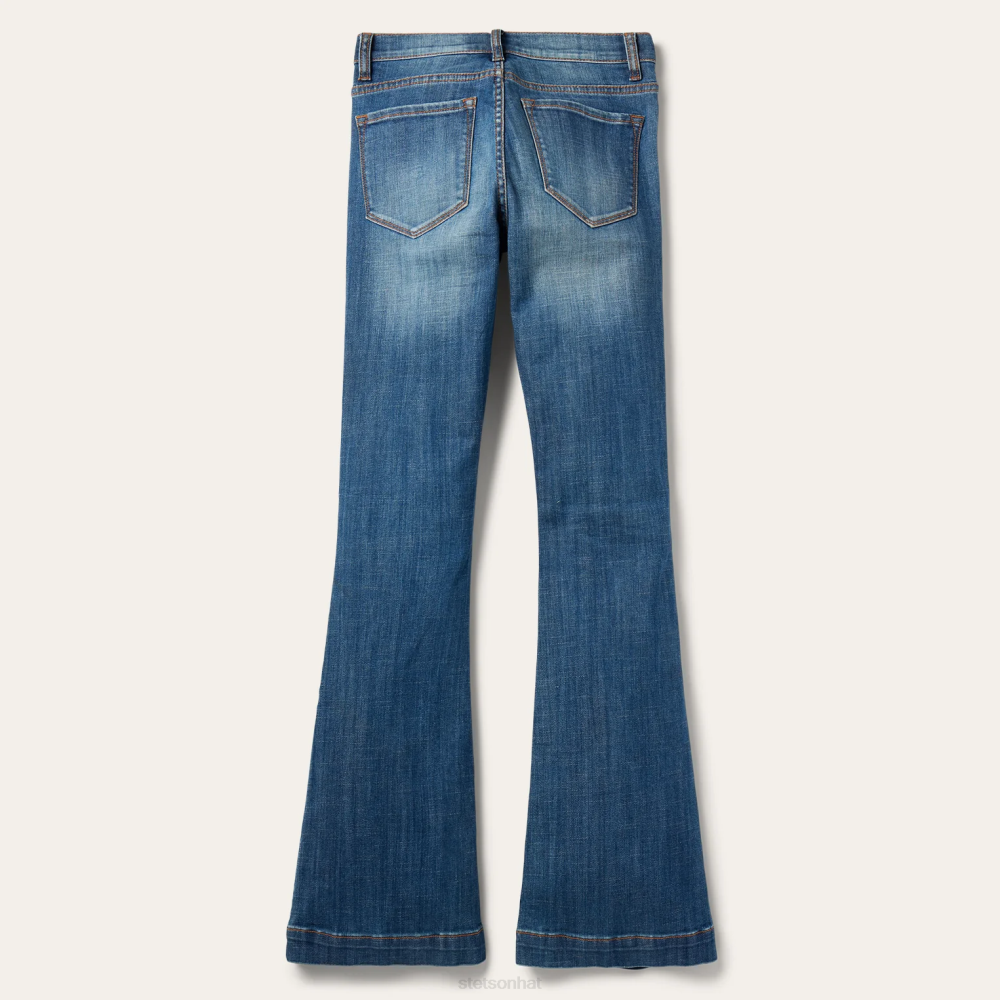 Stetson 921 High Rise Flare Jeans Blue Women Apparel 00LX530