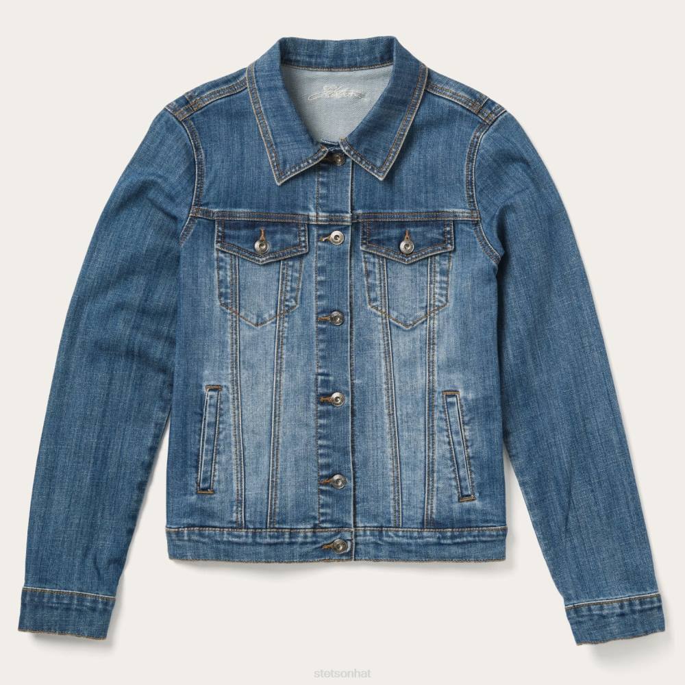 Stetson StretchDenim Jacket Blue Women Apparel 00LX449