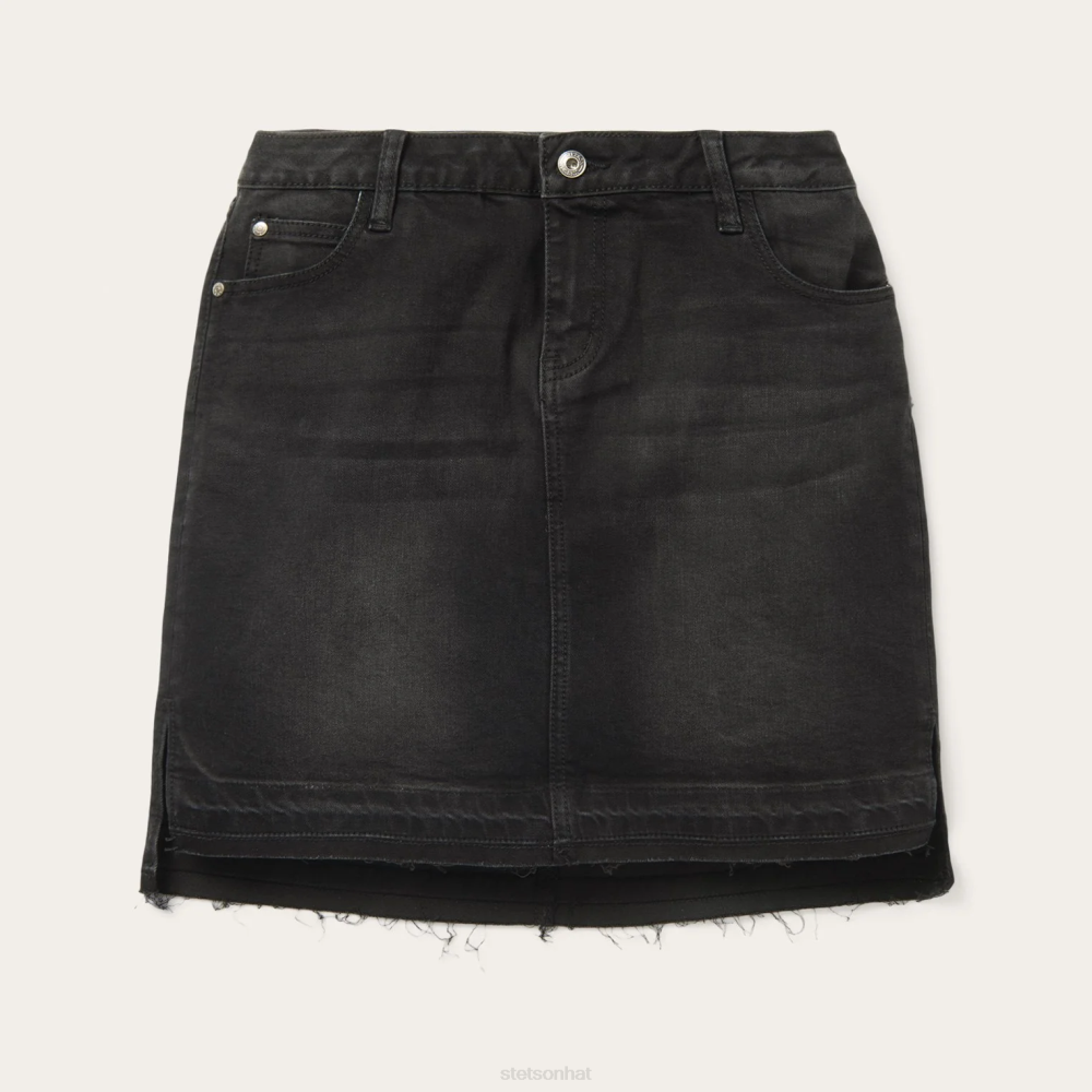Stetson Denim 5-Pocket Skirt Black Women Apparel 00LX524