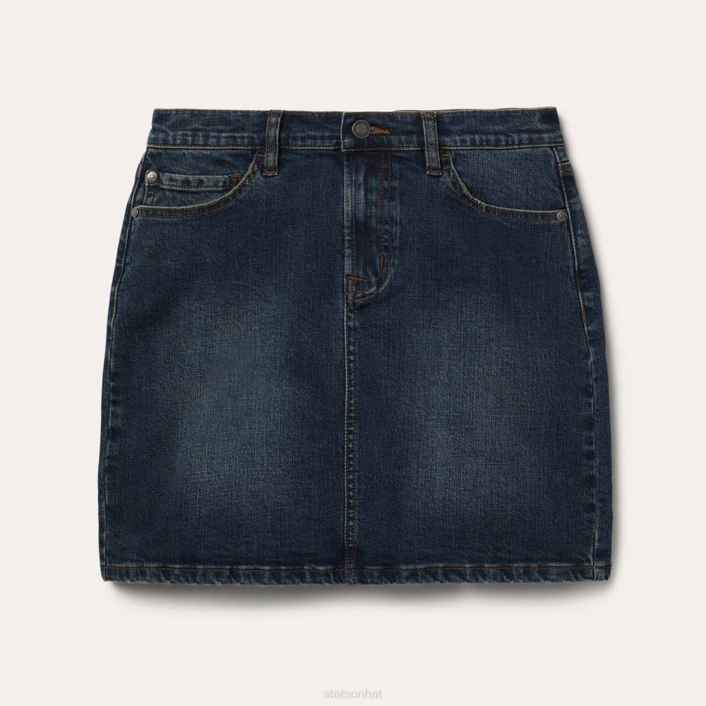 Stetson Stretch Denim 5-Pocket Skirt Blue Women Apparel 00LX506