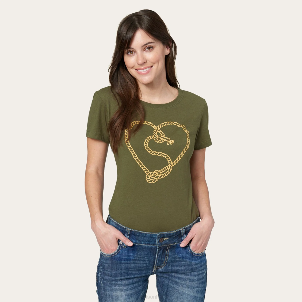 Stetson Jane B. Rope Tee Brown Women Apparel 00LX476